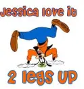 Jessica /  2 legs up