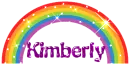RAINBOW WITH THE NAME KIMBERLY