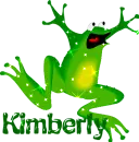 FROG WITH THE NAME KIMBERLY