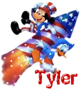 4th of july with the name Tyler