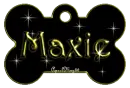 yellow dog bone tag stars maxie