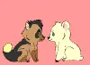 lovely animals kiss