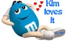 m&m guy with kim loves it