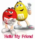 m&m guys with hello my friend