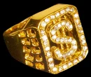 Gold Dollar Sign Ring