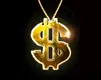 Gold Dollar Sing Charm