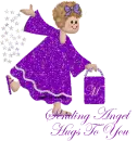 SENDING ANGEL HUGS TO YOU/PURPLE