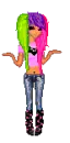 Transparent Background Scene Doll