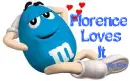 m&m guy with florence loves it