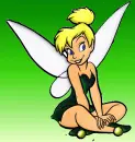 Tinkerbell smiling