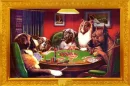 dogs playing poker