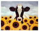 surrounded by sunflowers