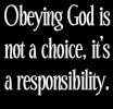Obey God