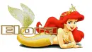 Disney little mermaid gold princess
