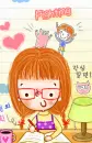 studying girl
