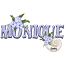 Sea Shell & Blue flowers: Monique