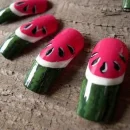 watermelon nails