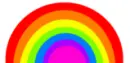 A rainbow comes in different colors!