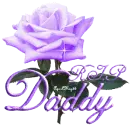 purple R.I.P. rose daddy