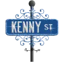 blue street sign kenny ST