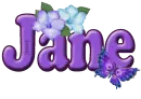Purple Flower & Butterfly: Jane
