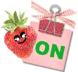Strawberry on!