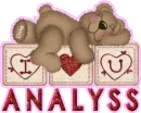 I love you Analyss...
