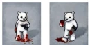 emo Teddy cut himself