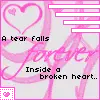a tear falls forever inside a broken heart...