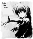 take my hand anime girl