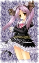 purple anime girl