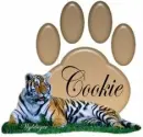 Tiger with Paw - Cookie
