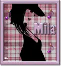 Sexy girl with music notes