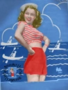 MARILYN MONROE COVER.WITH HER SAILOR HAT & RED SHORTS.