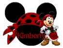 MINNIE HEAD WITH THE NAME KIMBERLY