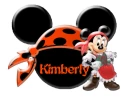 MINNIE HEAD WITH THE NAME KIMBERLY
