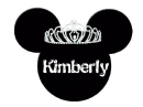 MINNIE HEAD WITH THE NAME KIMBERLY
