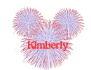 mickey firework with the name kimberly