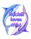 purple and blue dolphins 
