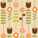 retro flowers