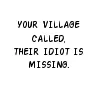 idiot 