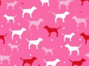 pink dog background