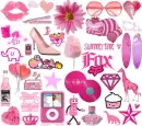 pink collage
