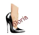 black stiletto shoe
