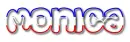 monica red white blue