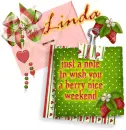 Linda ... strawberry envelope