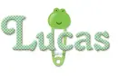 Frog Safety Pin: Lucas