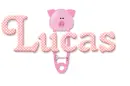 Pig Safety Pin: Lucas
