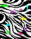 Zebra yellow,pink BACKGROUND