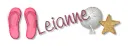 flipflops with name Leianne